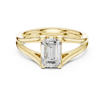 Opulent Round Brilliant Six Prong Lab Grown Diamond Ring