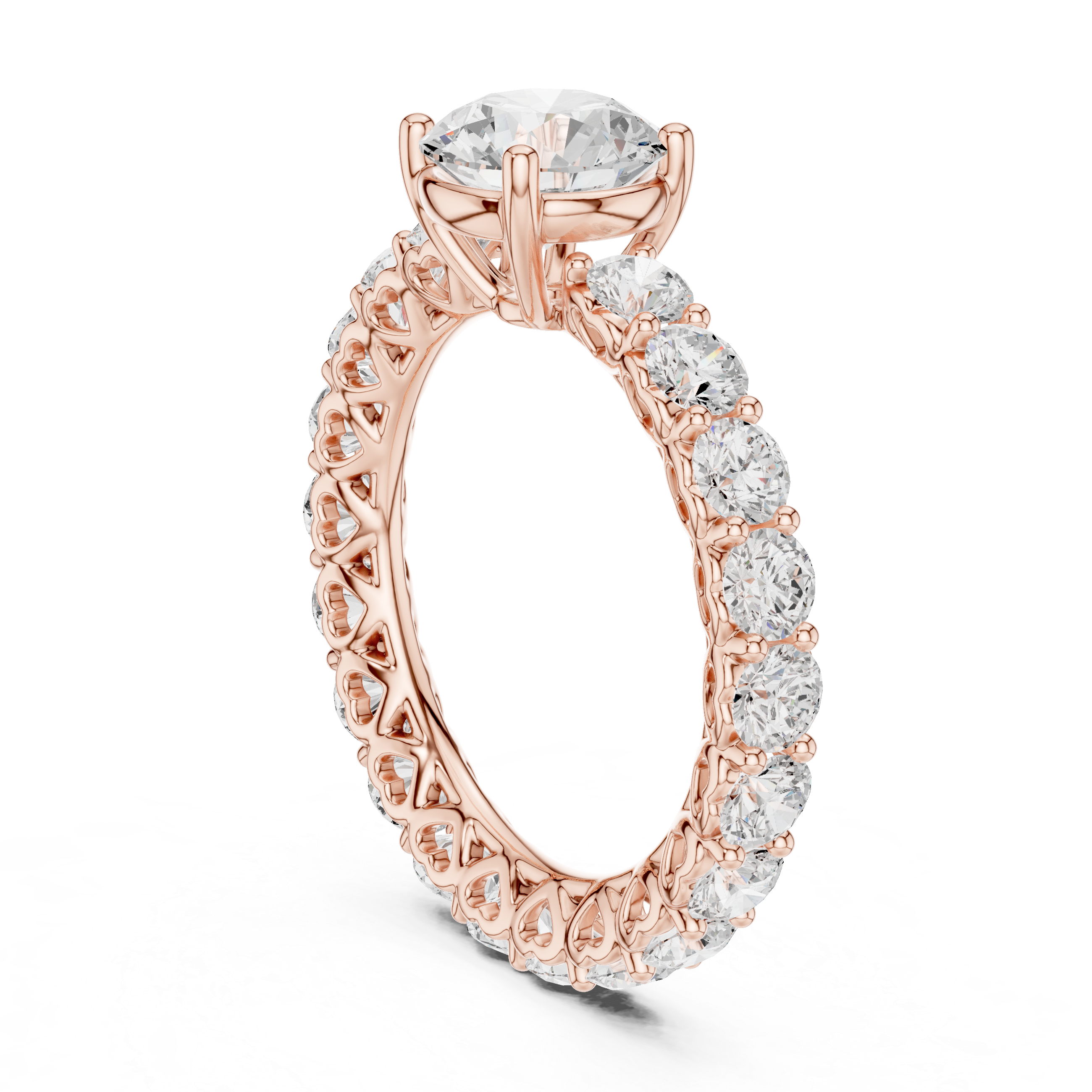 Gemma Hidden Accent Bridge Lab Grown Diamond Ring