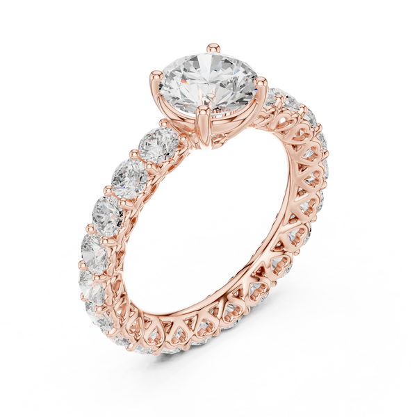 Gemma Hidden Accent Bridge Lab Grown Diamond Ring