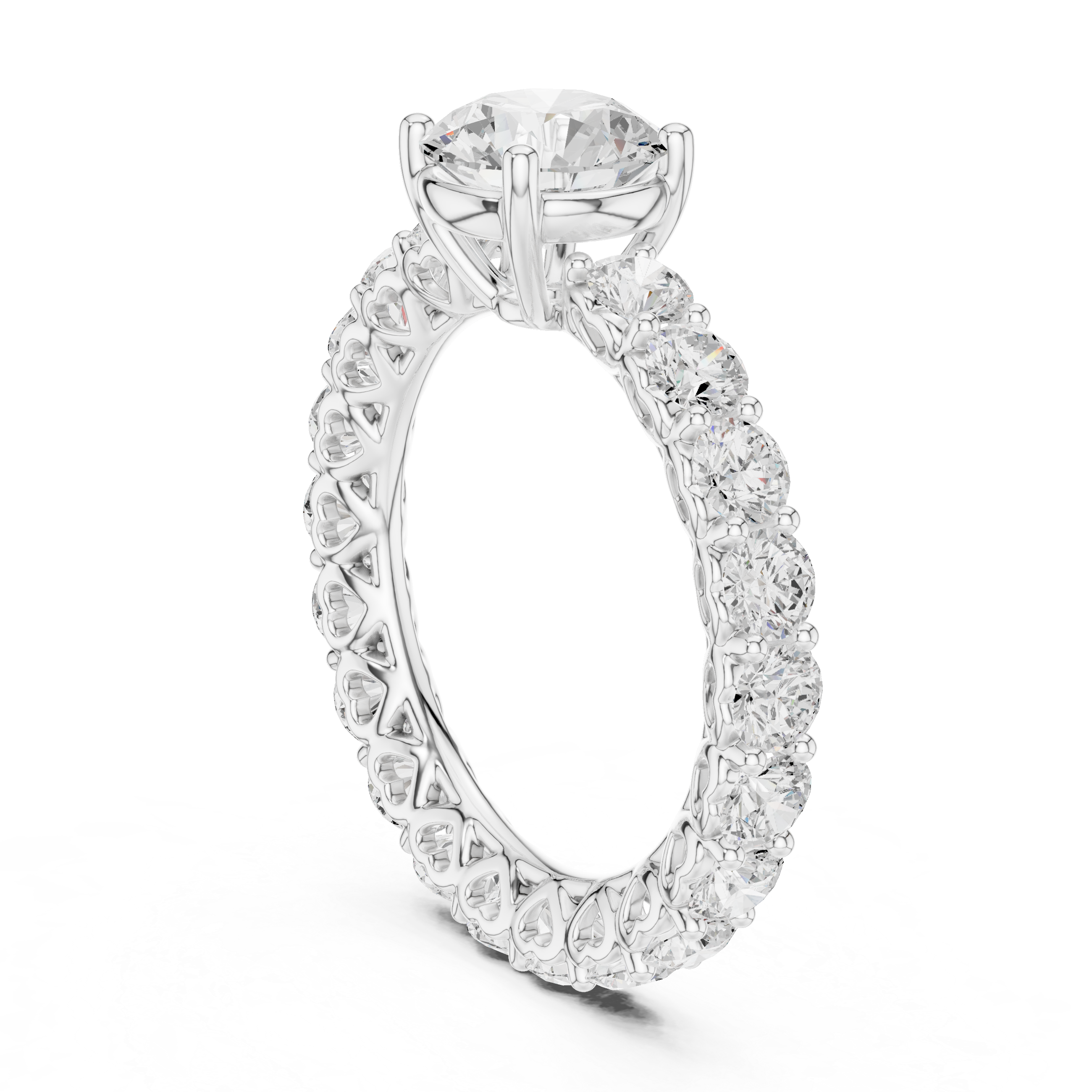 Gemma Hidden Accent Bridge Lab Grown Diamond Ring