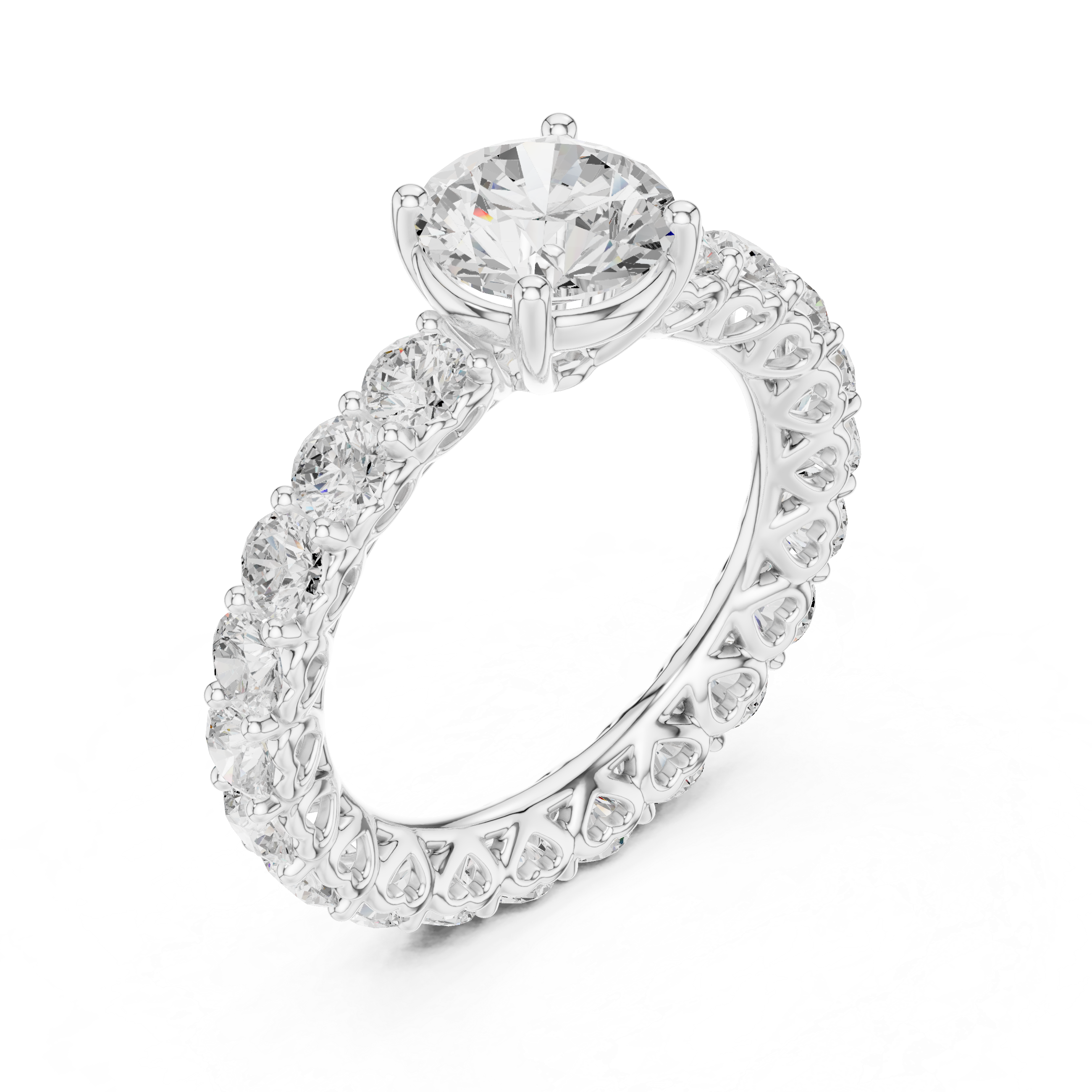 Gemma Hidden Accent Bridge Lab Grown Diamond Ring