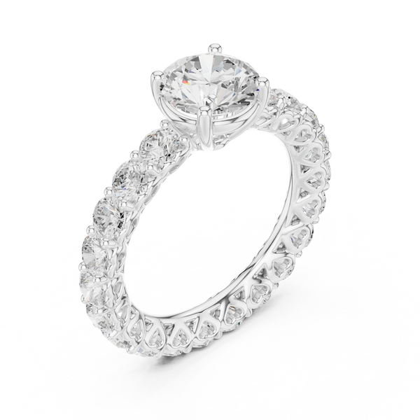 Gemma Hidden Accent Bridge Lab Grown Diamond Ring