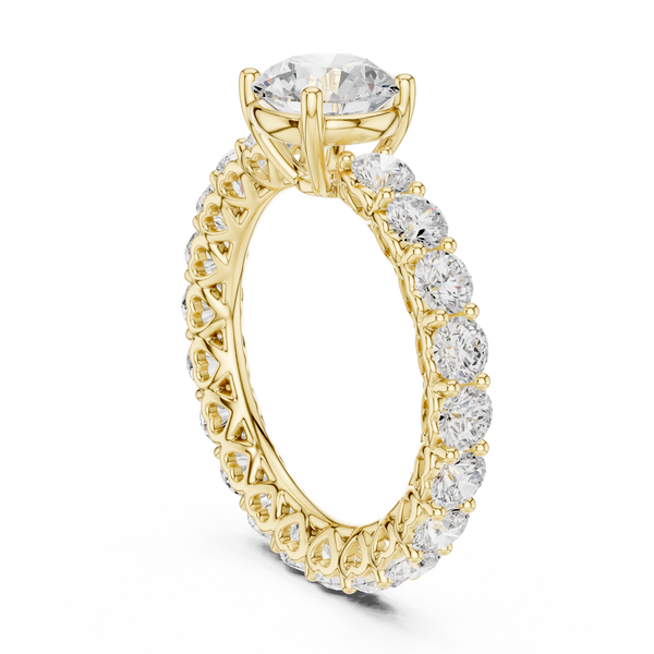 Gemma Hidden Accent Bridge Lab Grown Diamond Ring