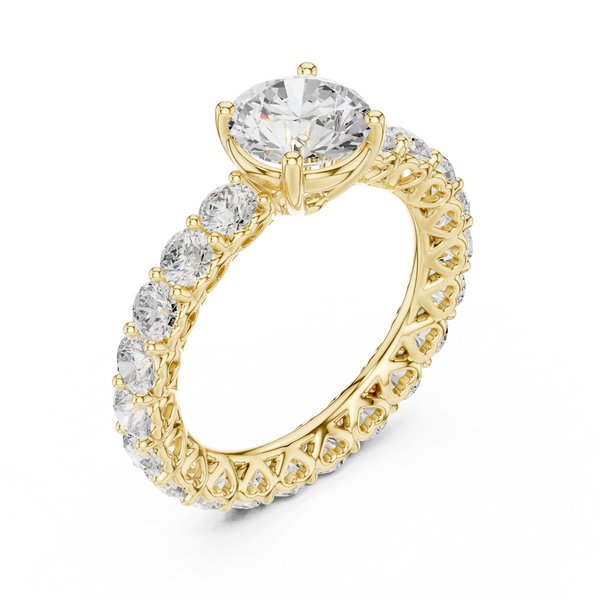 Gemma Hidden Accent Bridge Lab Grown Diamond Ring