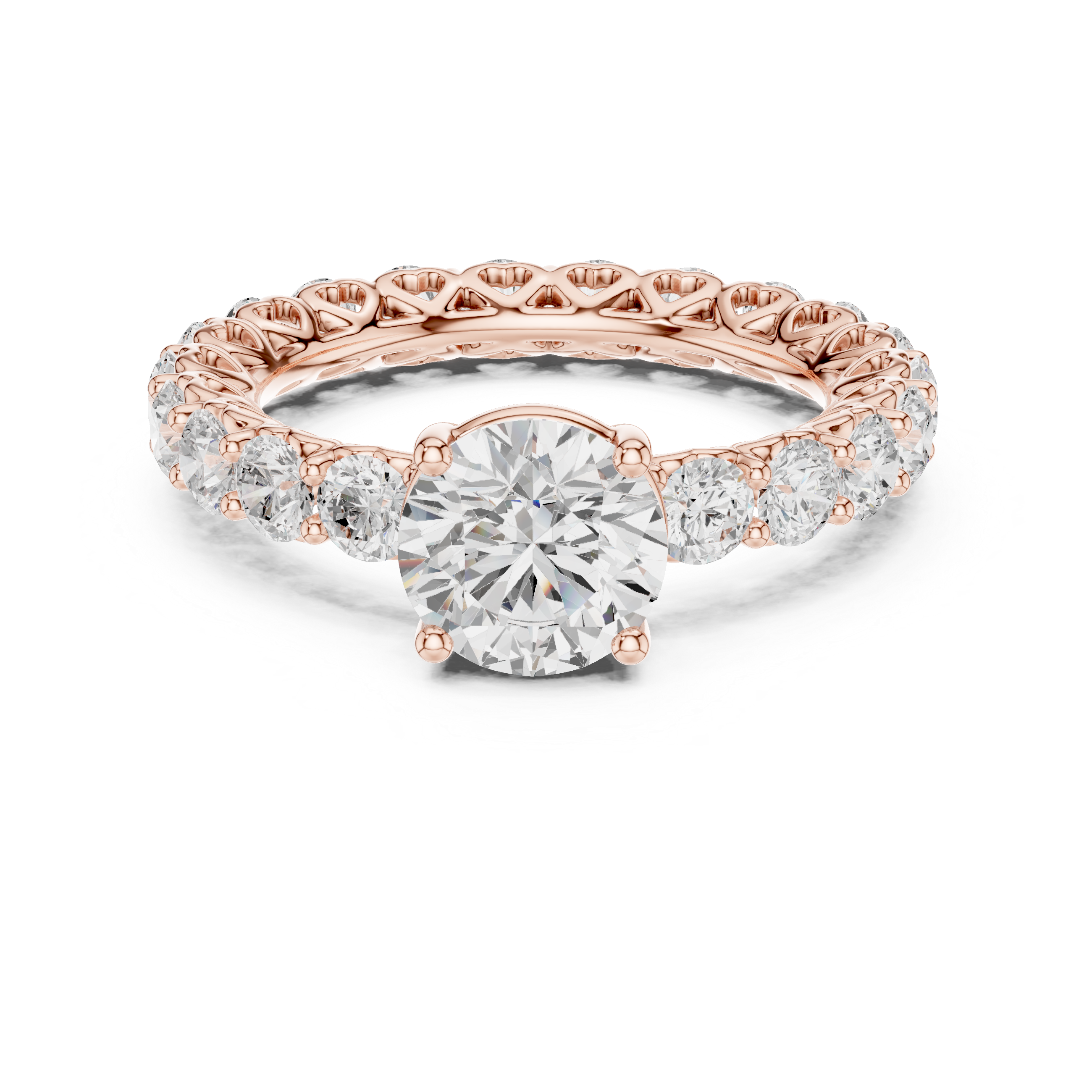 Gemma Hidden Accent Bridge Lab Grown Diamond Ring