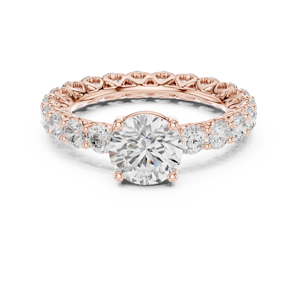 Gemma Hidden Accent Bridge Lab Grown Diamond Ring