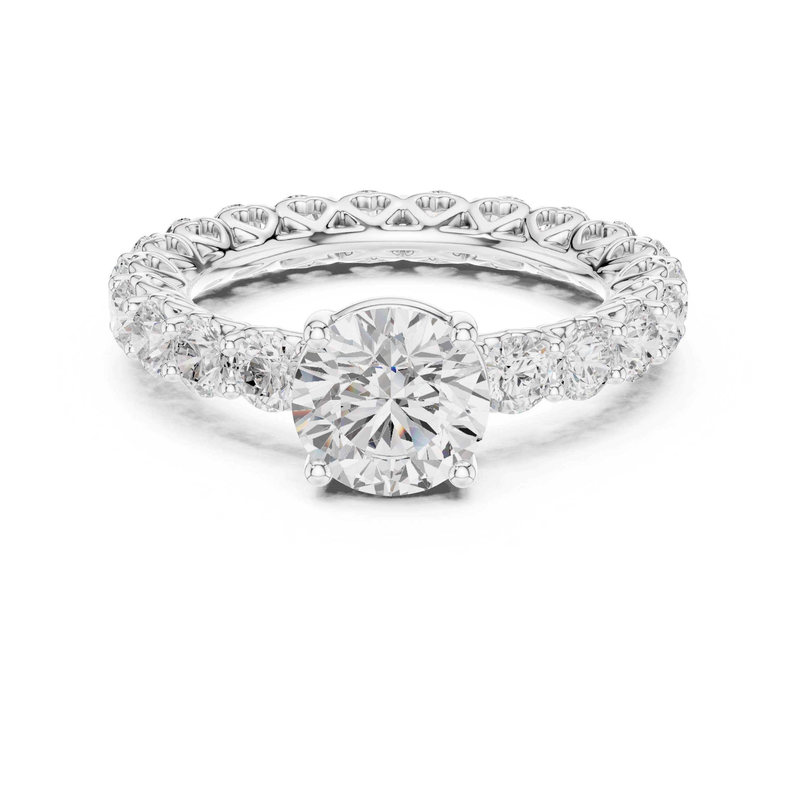 Gemma Hidden Accent Bridge Lab Grown Diamond Ring