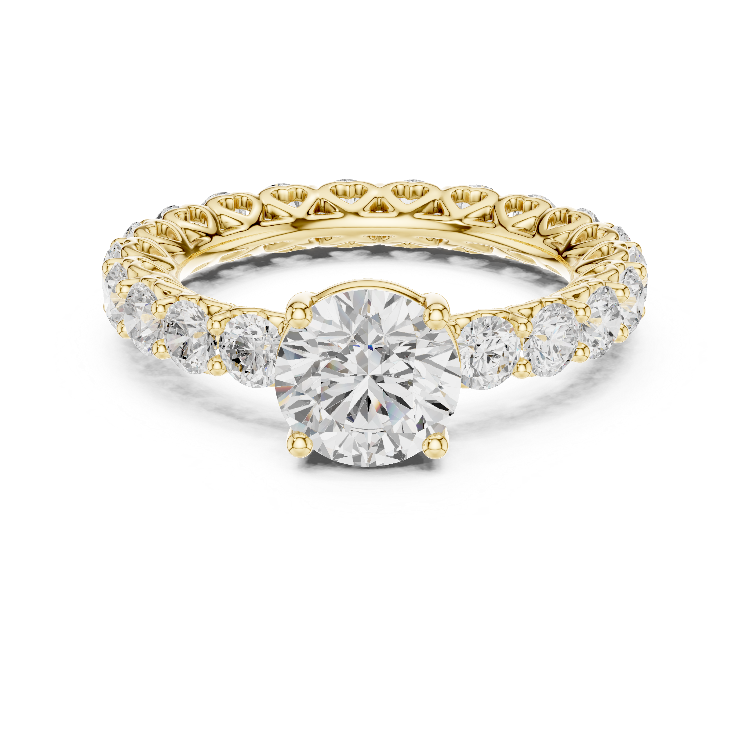 Gemma Hidden Accent Bridge Lab Grown Diamond Ring