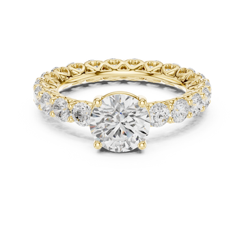 Gemma Hidden Accent Bridge Lab Grown Diamond Ring