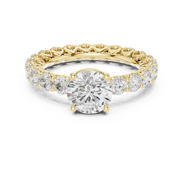 Gemma Hidden Accent Bridge Lab Grown Diamond Ring