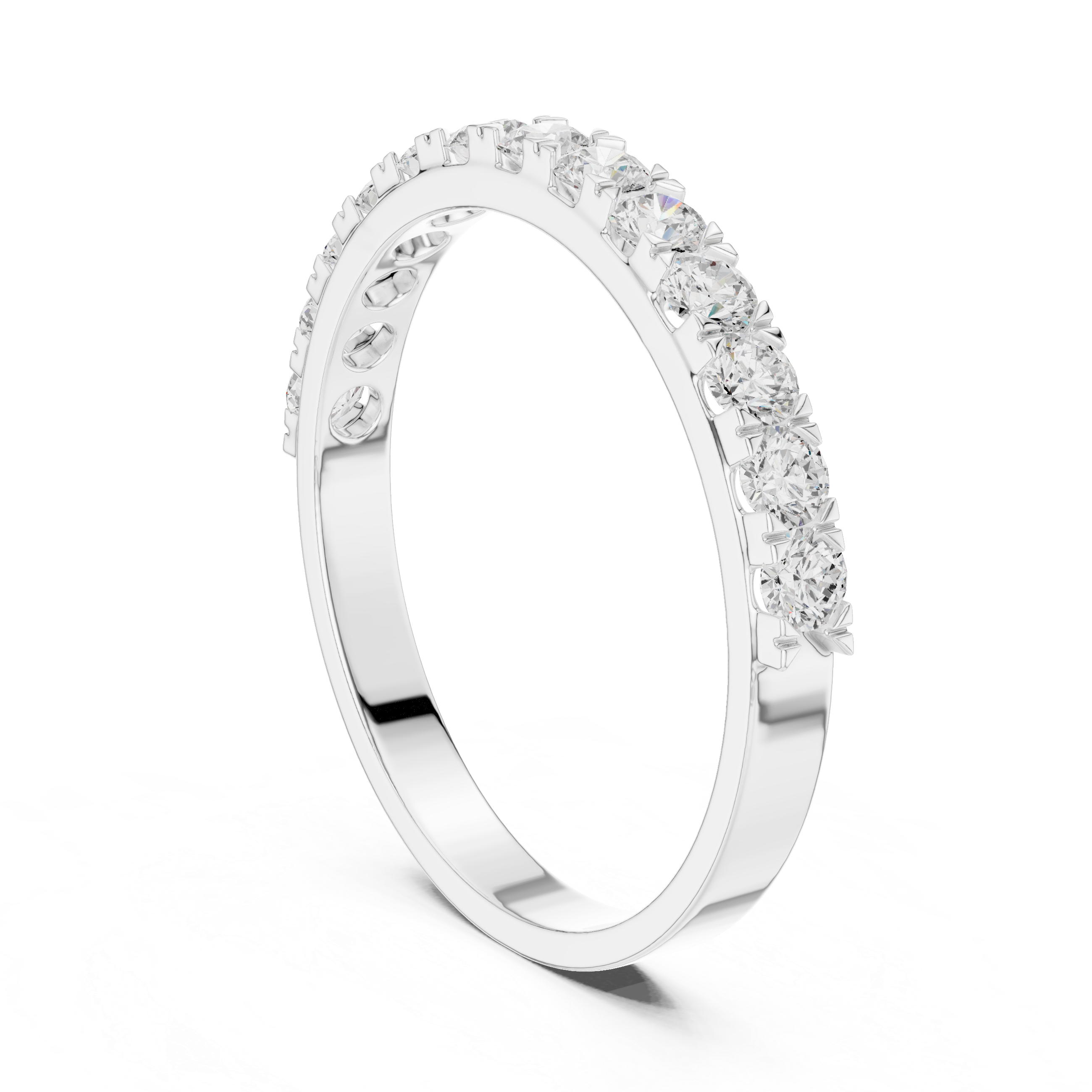 Meridian Twisted Vine Accent Lab Grown Diamond Ring