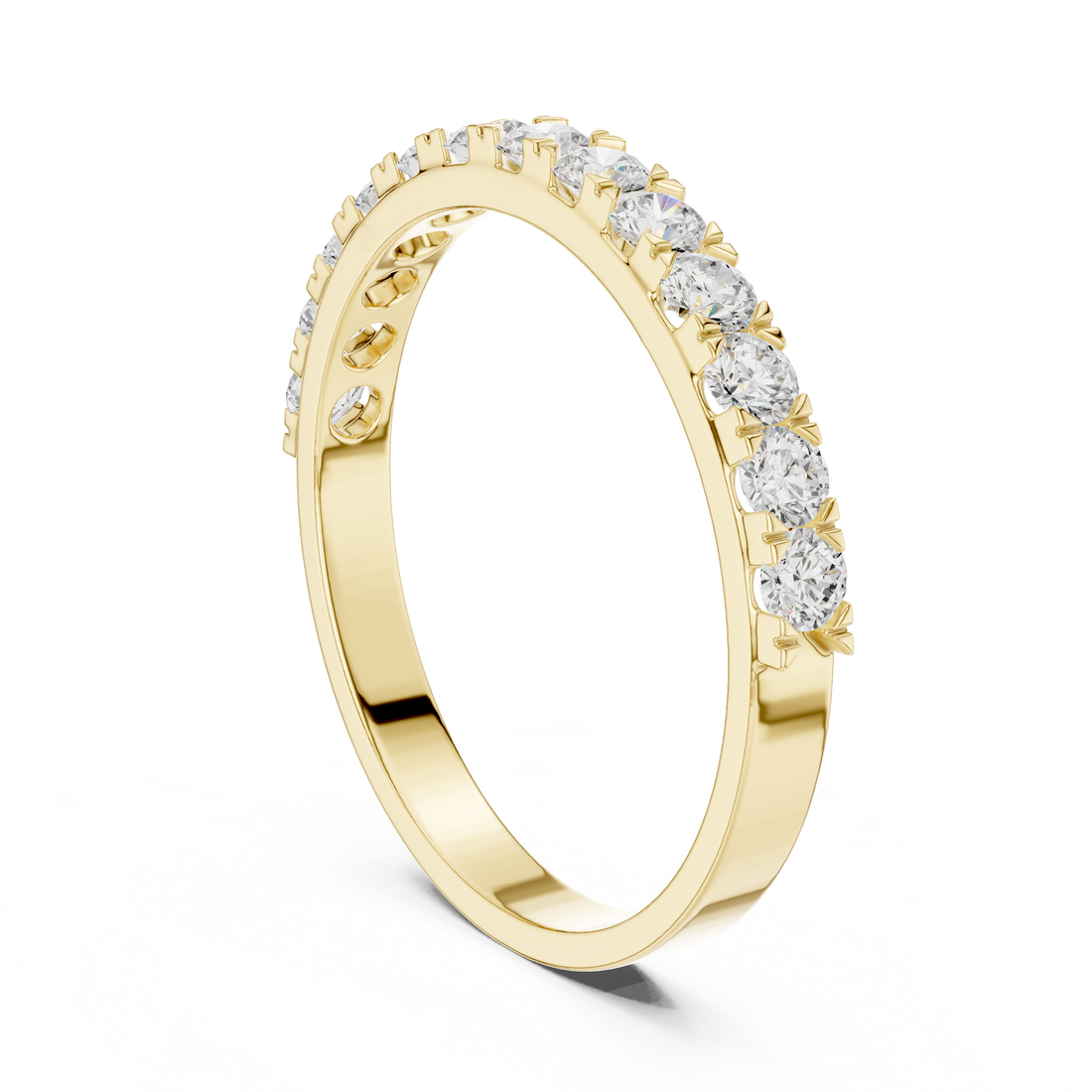 Meridian Twisted Vine Accent Lab Grown Diamond Ring