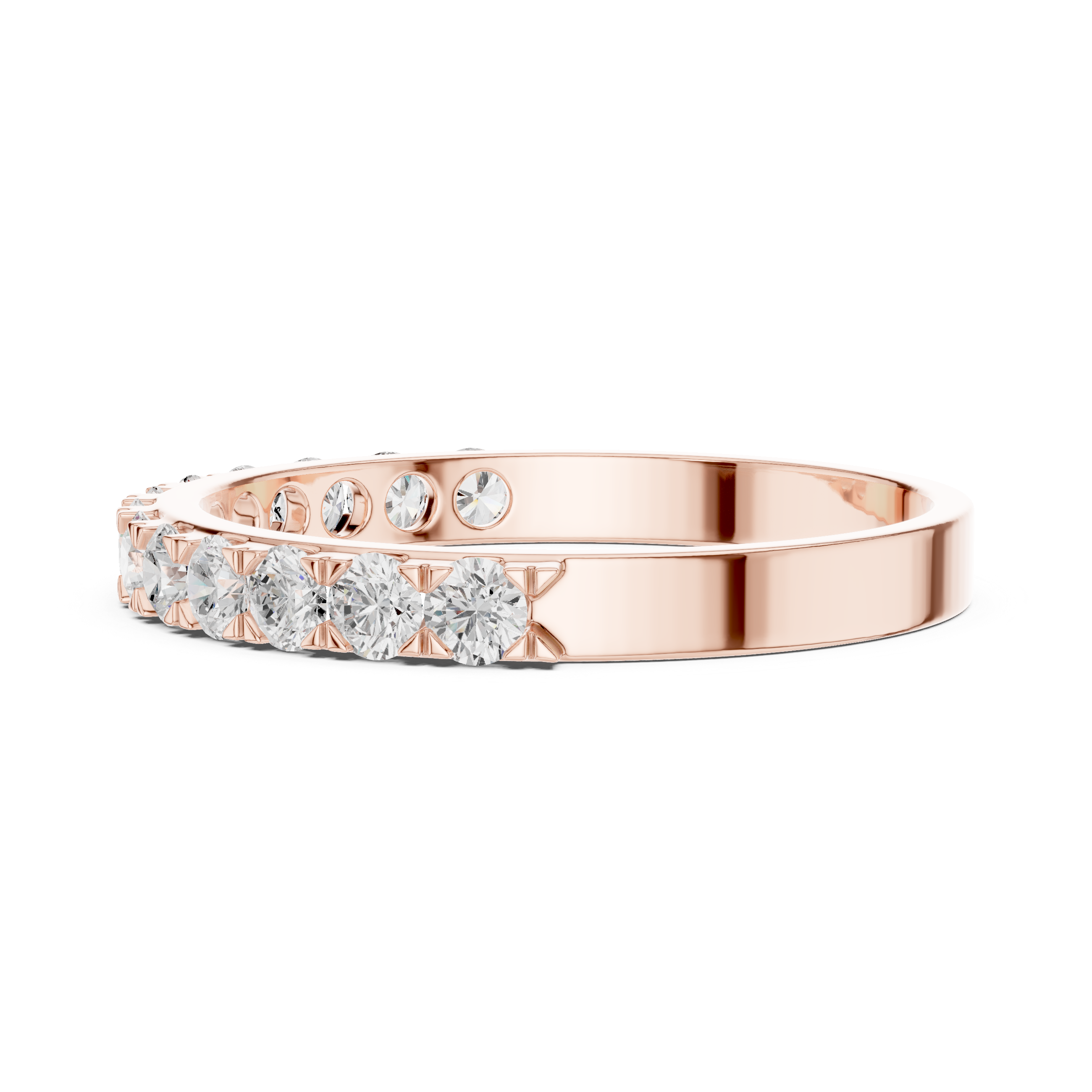 Meridian Twisted Vine Accent Lab Grown Diamond Ring