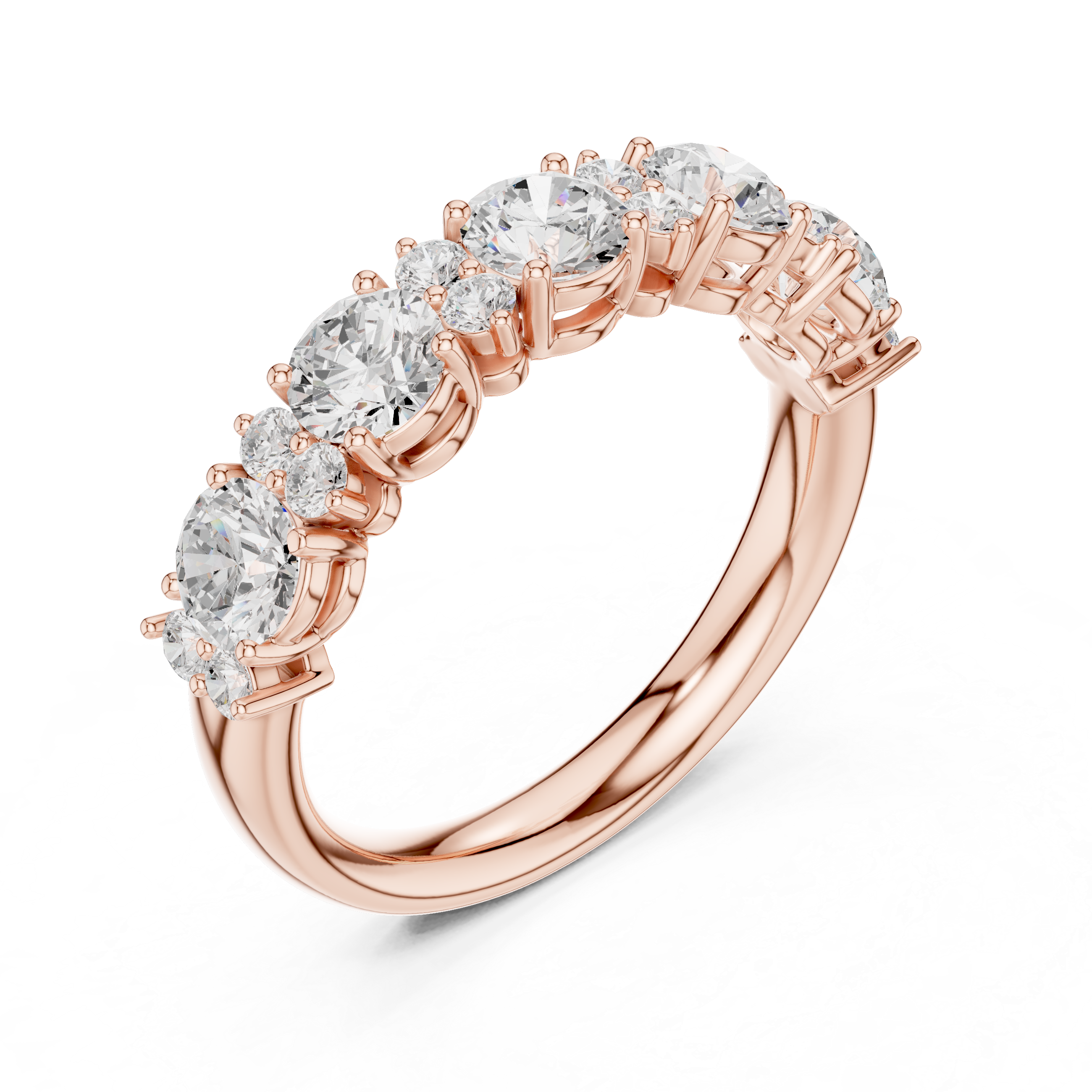 Faye Emerald Cut Three Stone Lab Grown Diamond Ring
