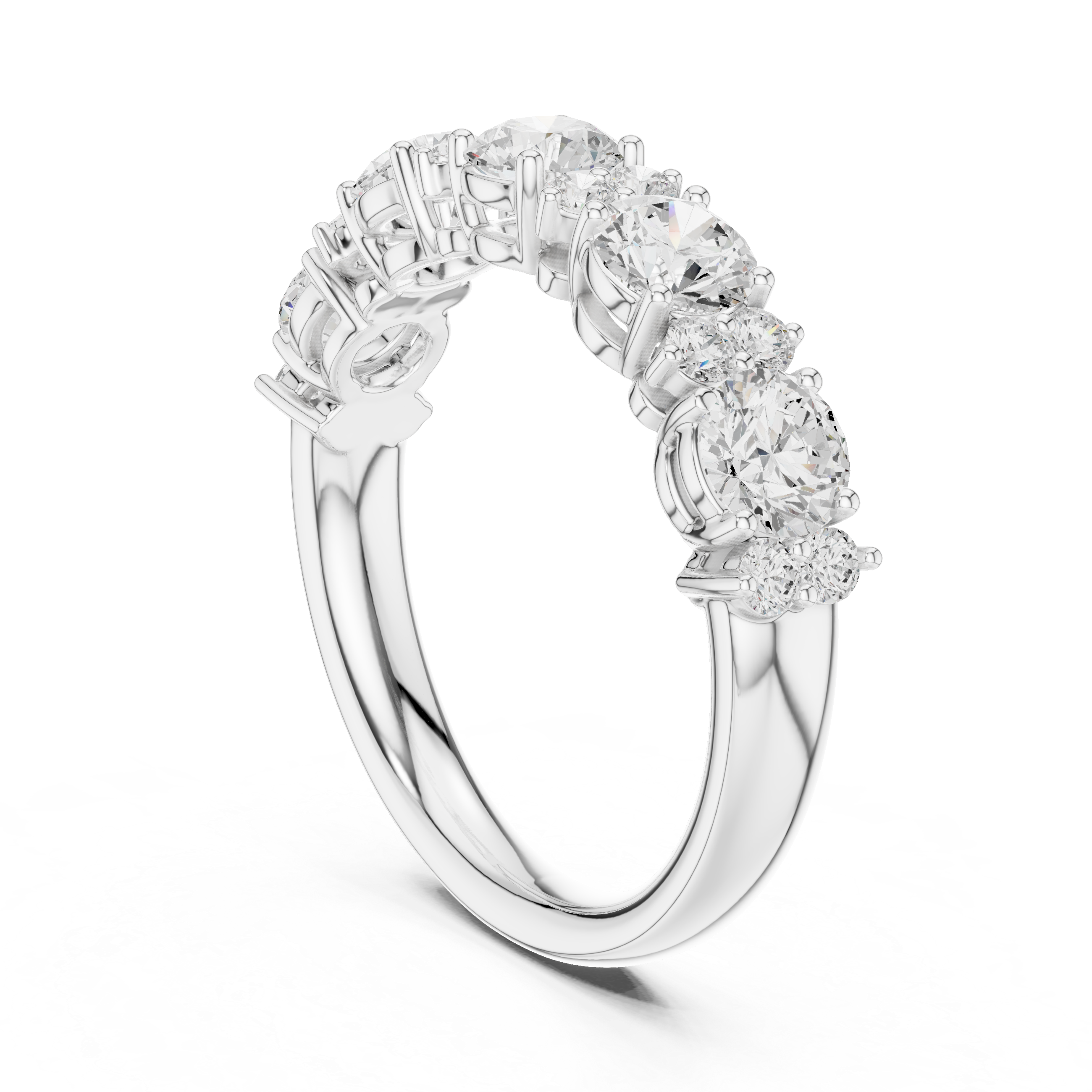 Faye Emerald Cut Three Stone Lab Grown Diamond Ring