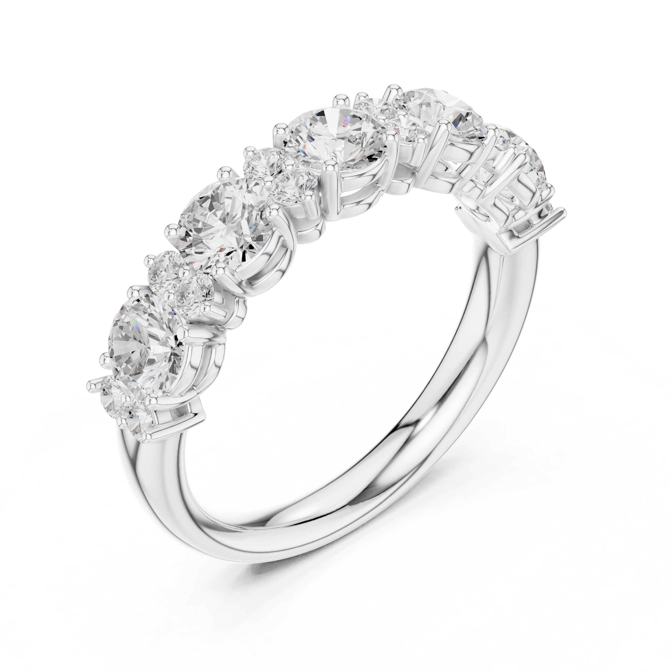 Faye Emerald Cut Three Stone Lab Grown Diamond Ring