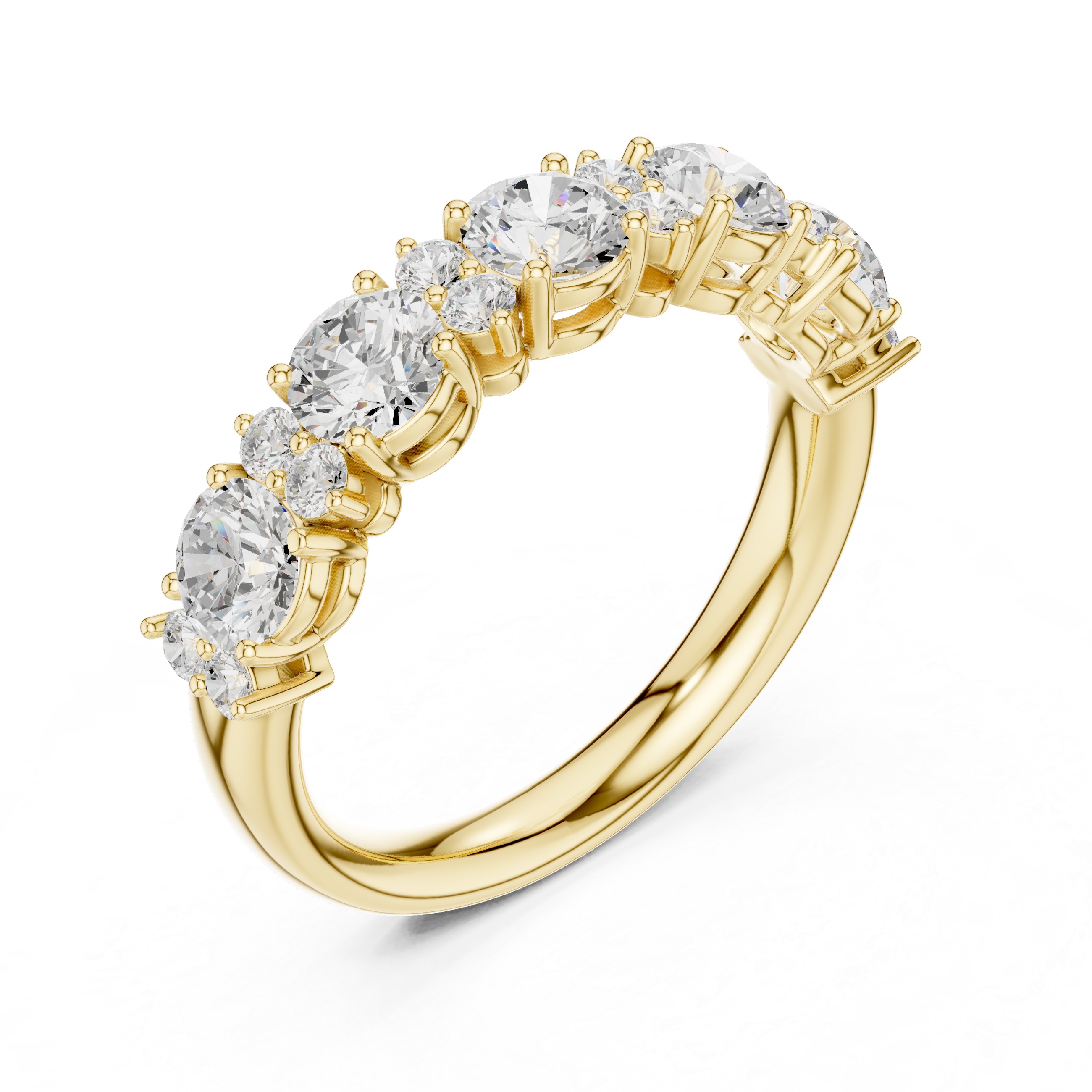 Faye Emerald Cut Three Stone Lab Grown Diamond Ring