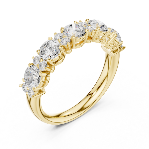 Faye Emerald Cut Three Stone Lab Grown Diamond Ring