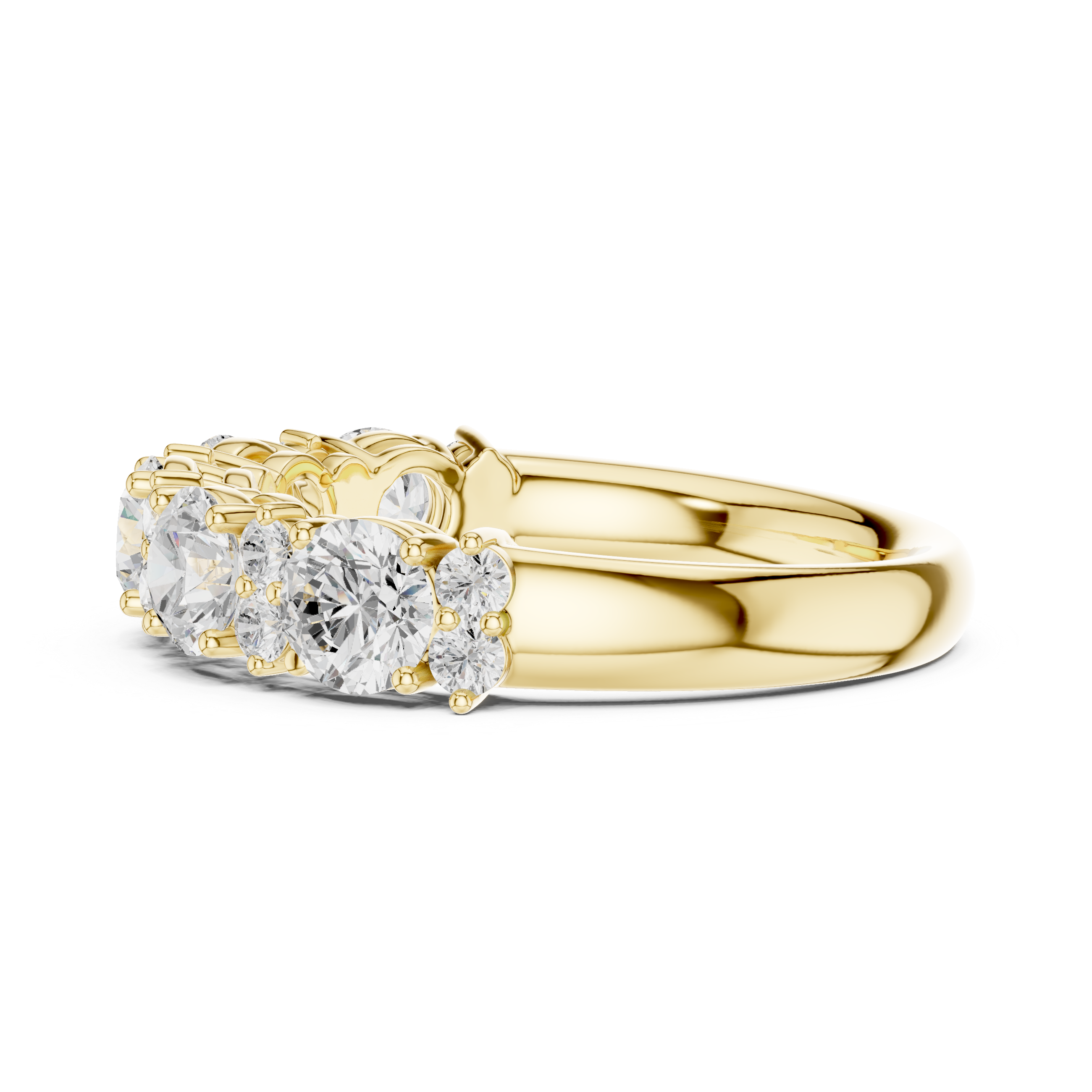 Faye Emerald Cut Three Stone Lab Grown Diamond Ring