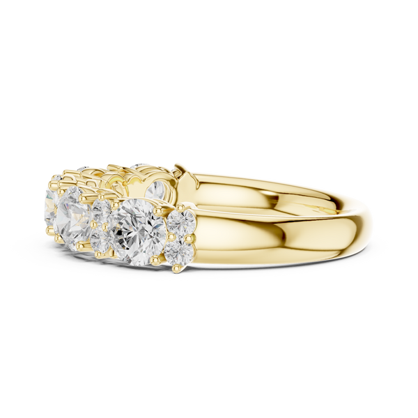 Faye Emerald Cut Three Stone Lab Grown Diamond Ring