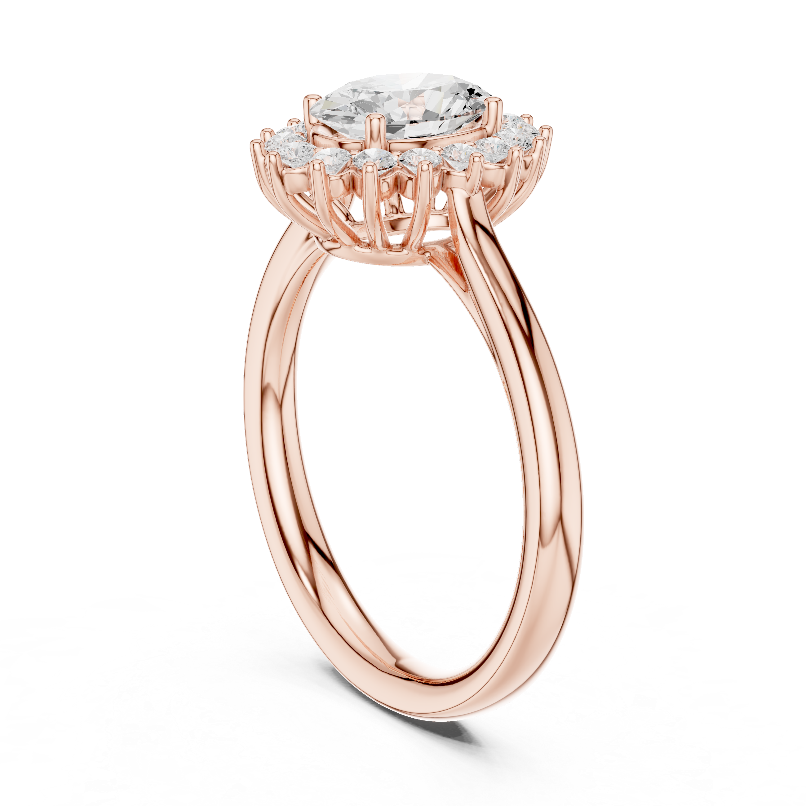 Thalia Cluster Floral Design Lab Grown Diamond Ring