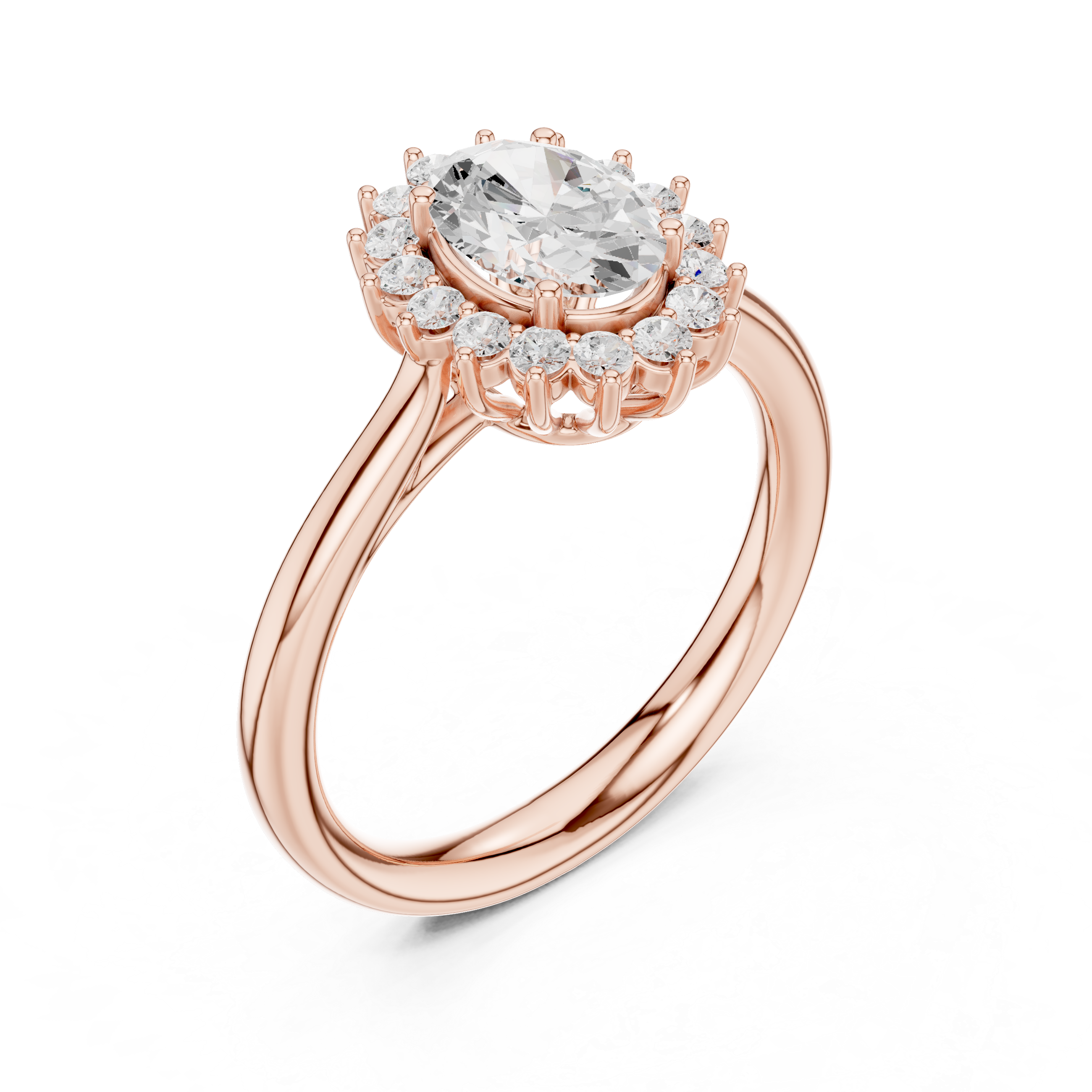 Thalia Cluster Floral Design Lab Grown Diamond Ring
