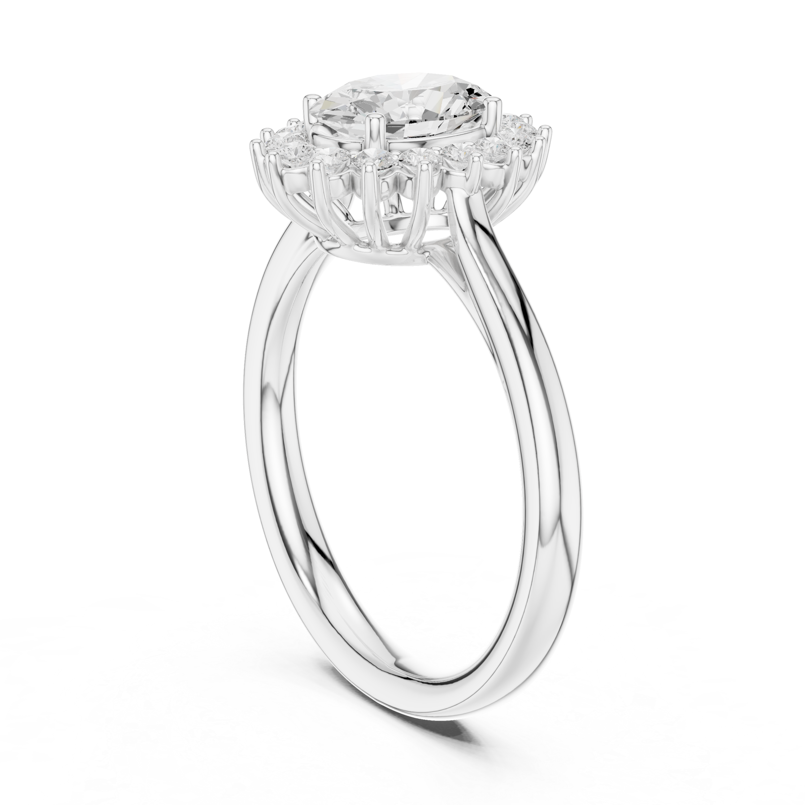 Thalia Cluster Floral Design Lab Grown Diamond Ring