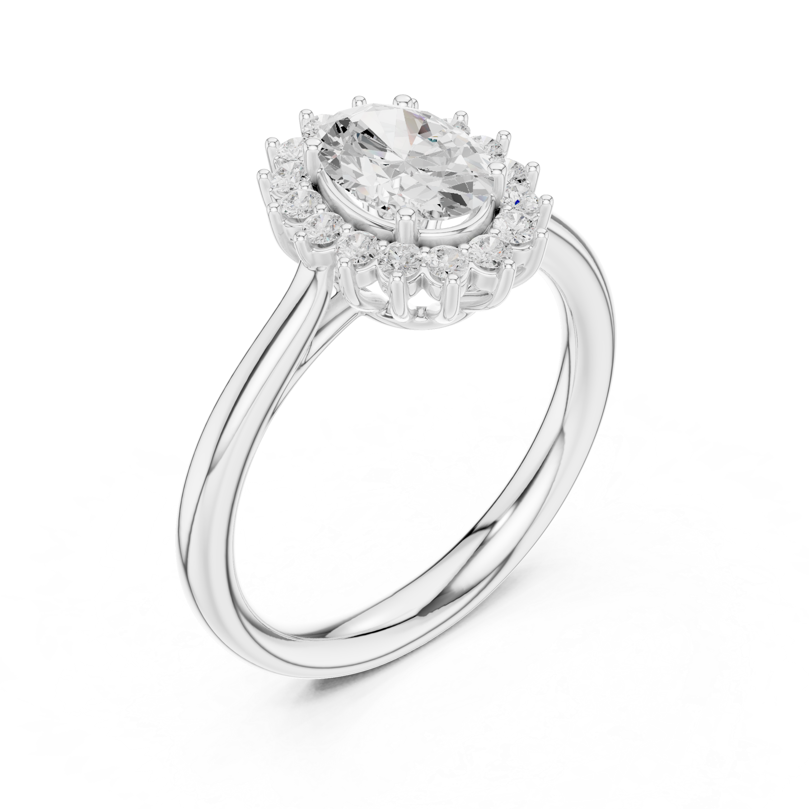 Thalia Cluster Floral Design Lab Grown Diamond Ring