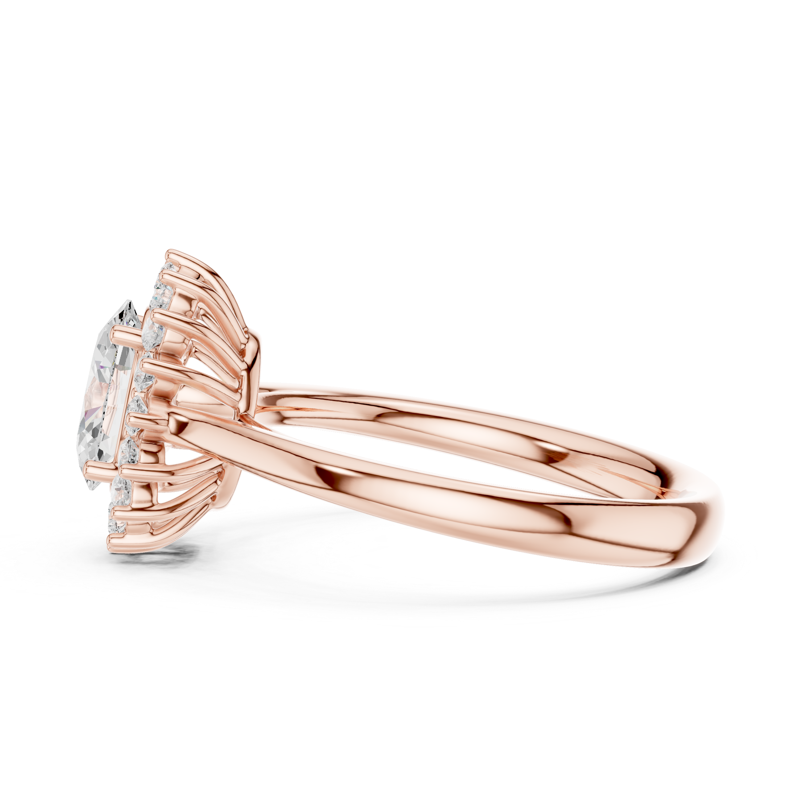 Thalia Cluster Floral Design Lab Grown Diamond Ring