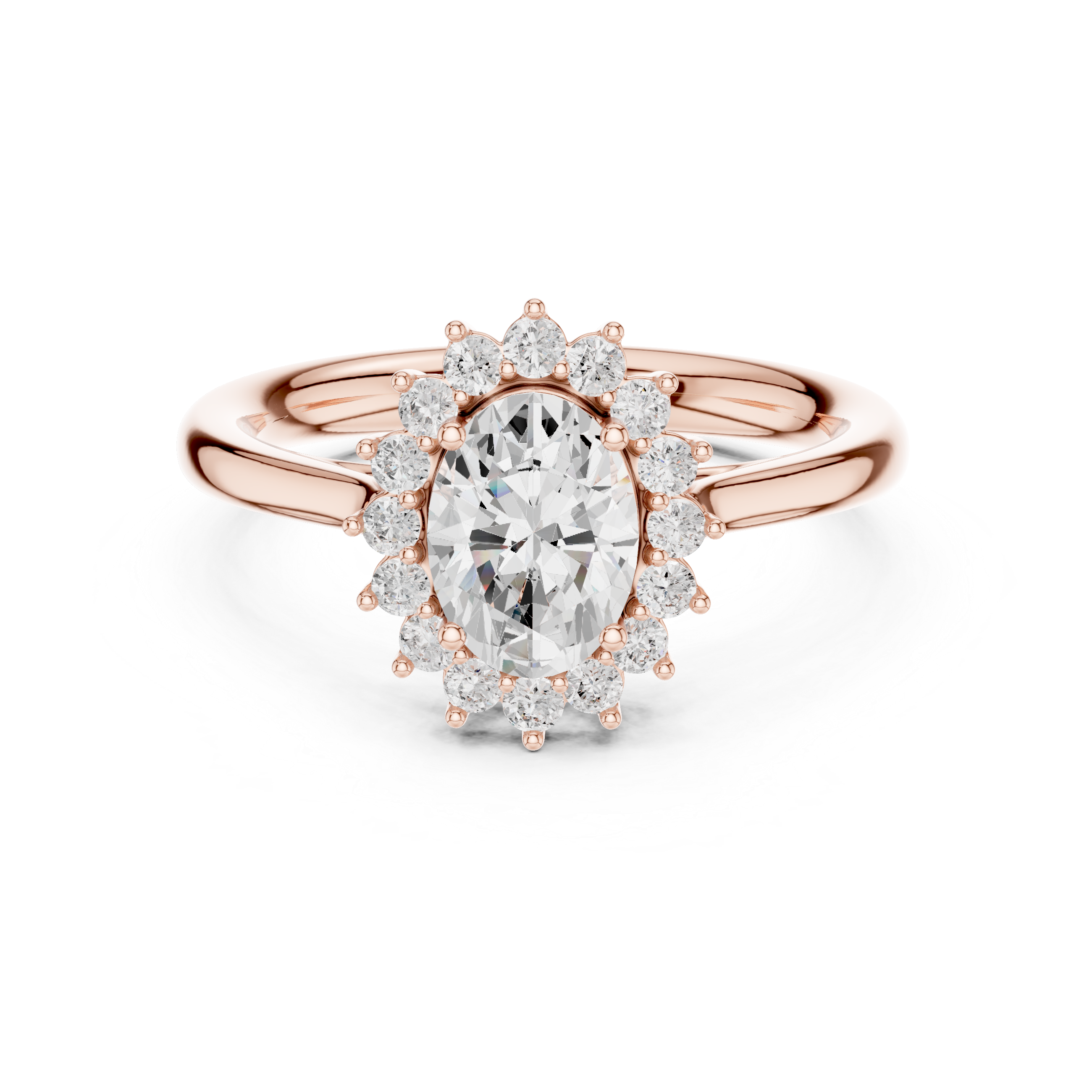 Thalia Cluster Floral Design Lab Grown Diamond Ring