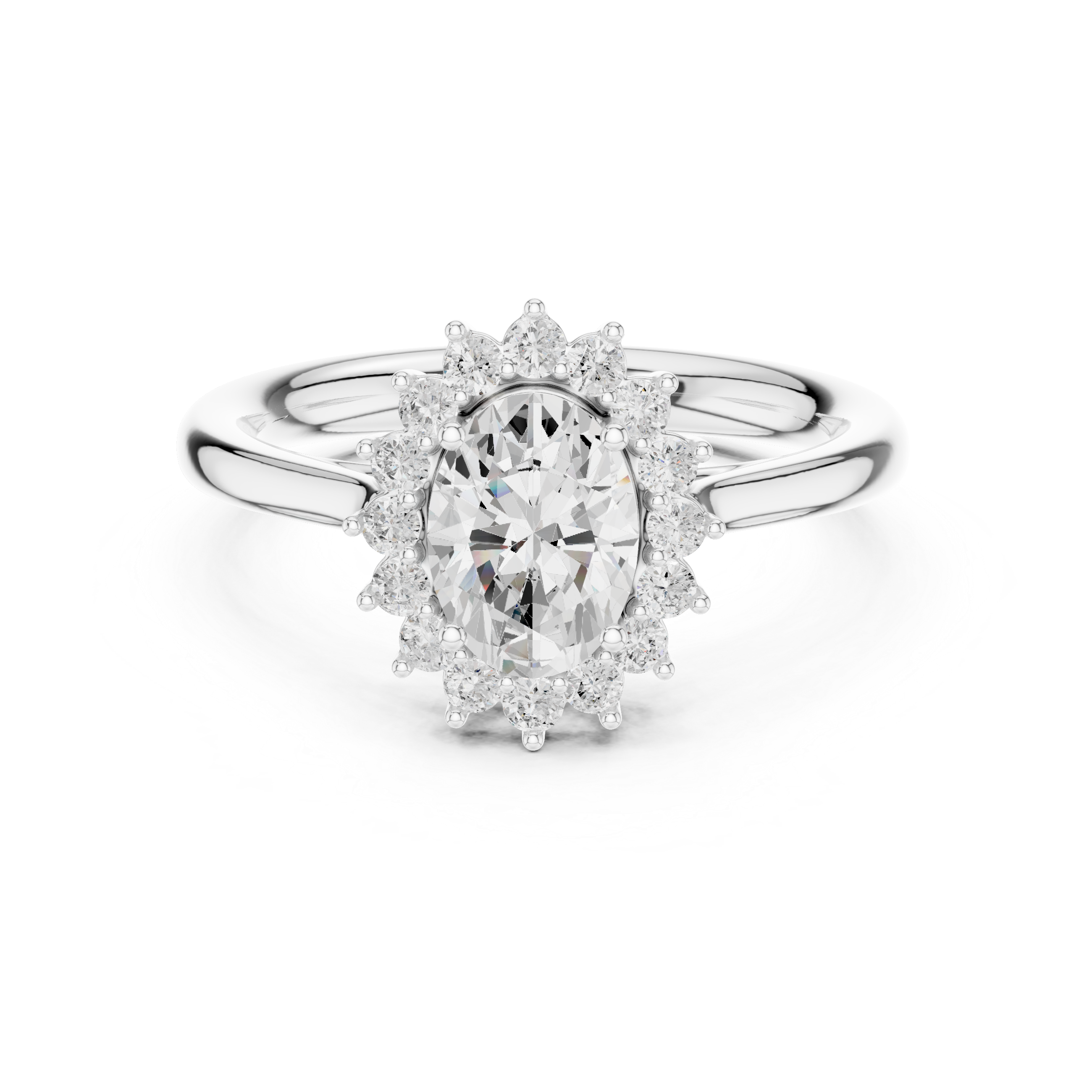 Thalia Cluster Floral Design Lab Grown Diamond Ring