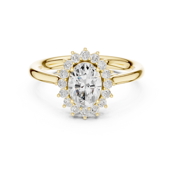 Thalia Cluster Floral Design Lab Grown Diamond Ring