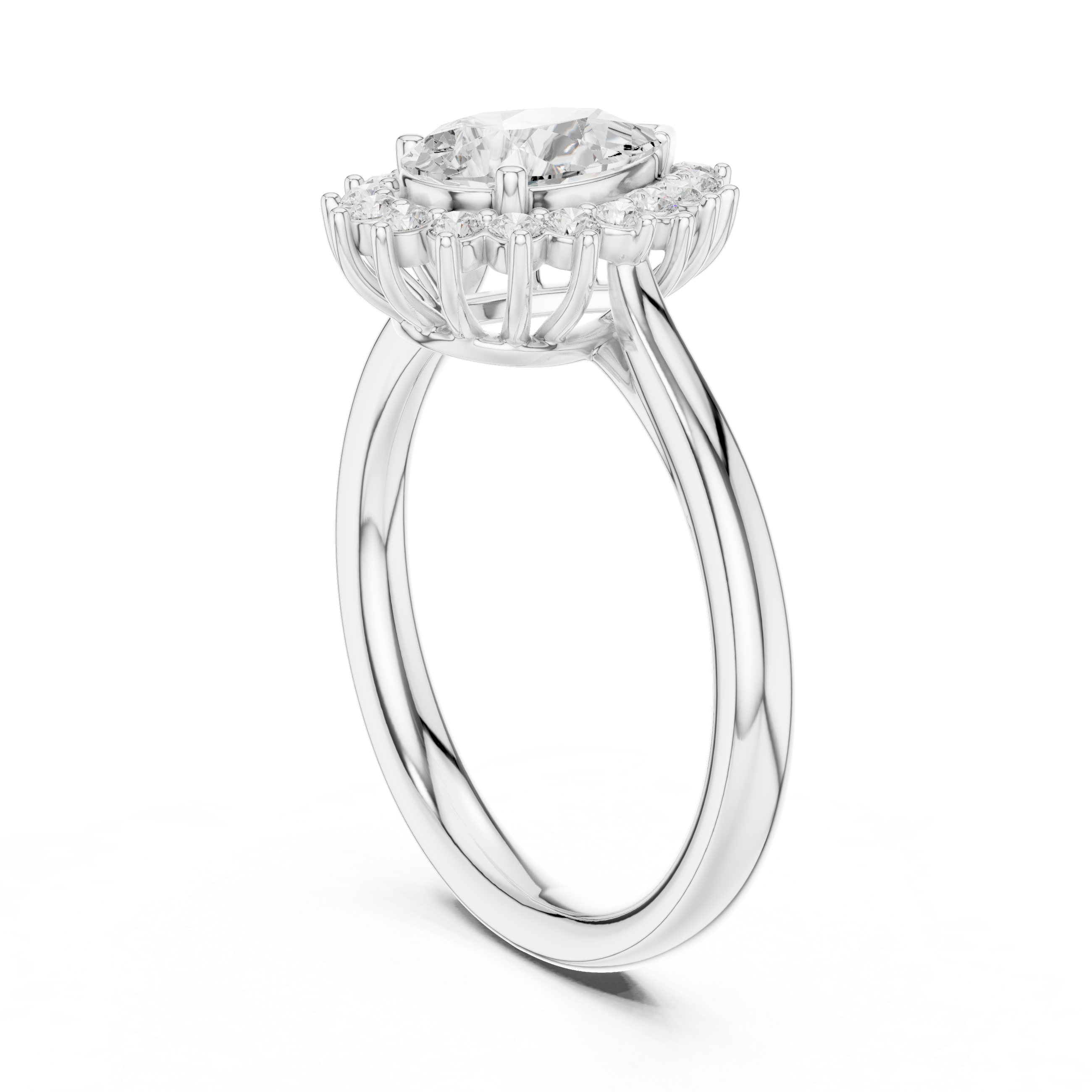 Ona Oval Cut Bezel Set Lab Grown Diamond Ring