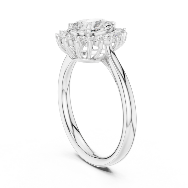 Ona Oval Cut Bezel Set Lab Grown Diamond Ring