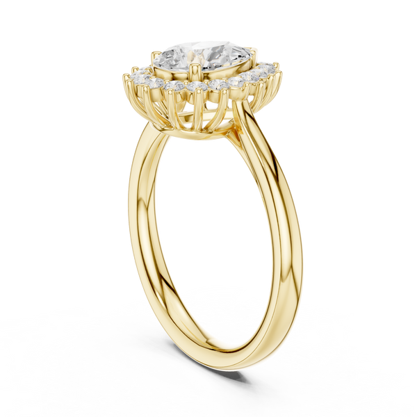 Ona Oval Cut Bezel Set Lab Grown Diamond Ring