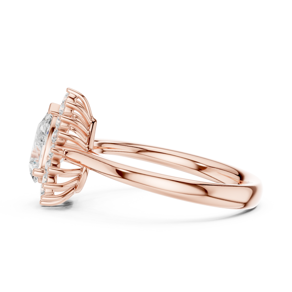 Ona Oval Cut Bezel Set Lab Grown Diamond Ring