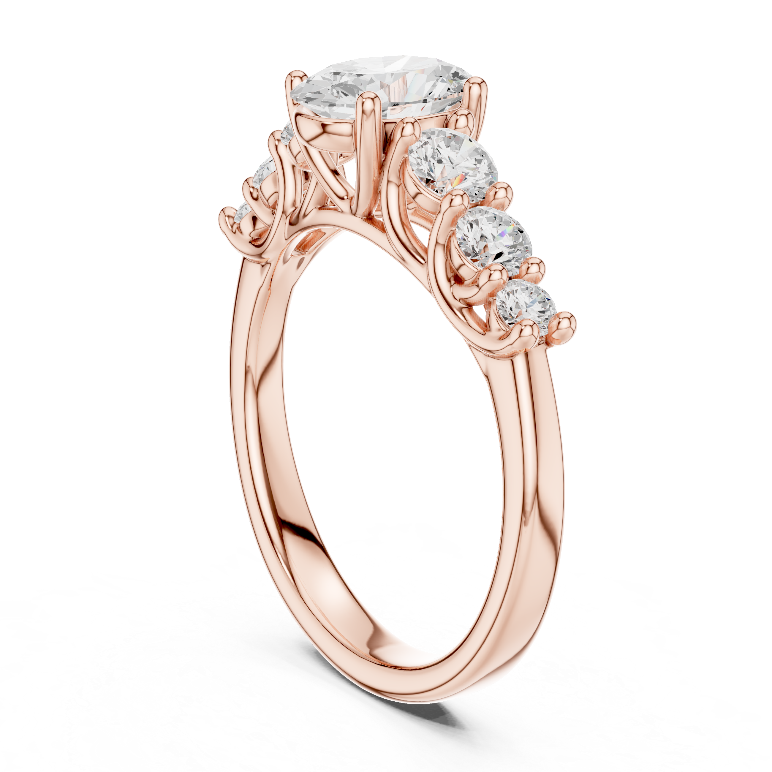 Kiara Princess Cut Pave Lab Grown Diamond Ring