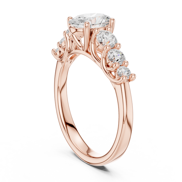 Kiara Princess Cut Pave Lab Grown Diamond Ring