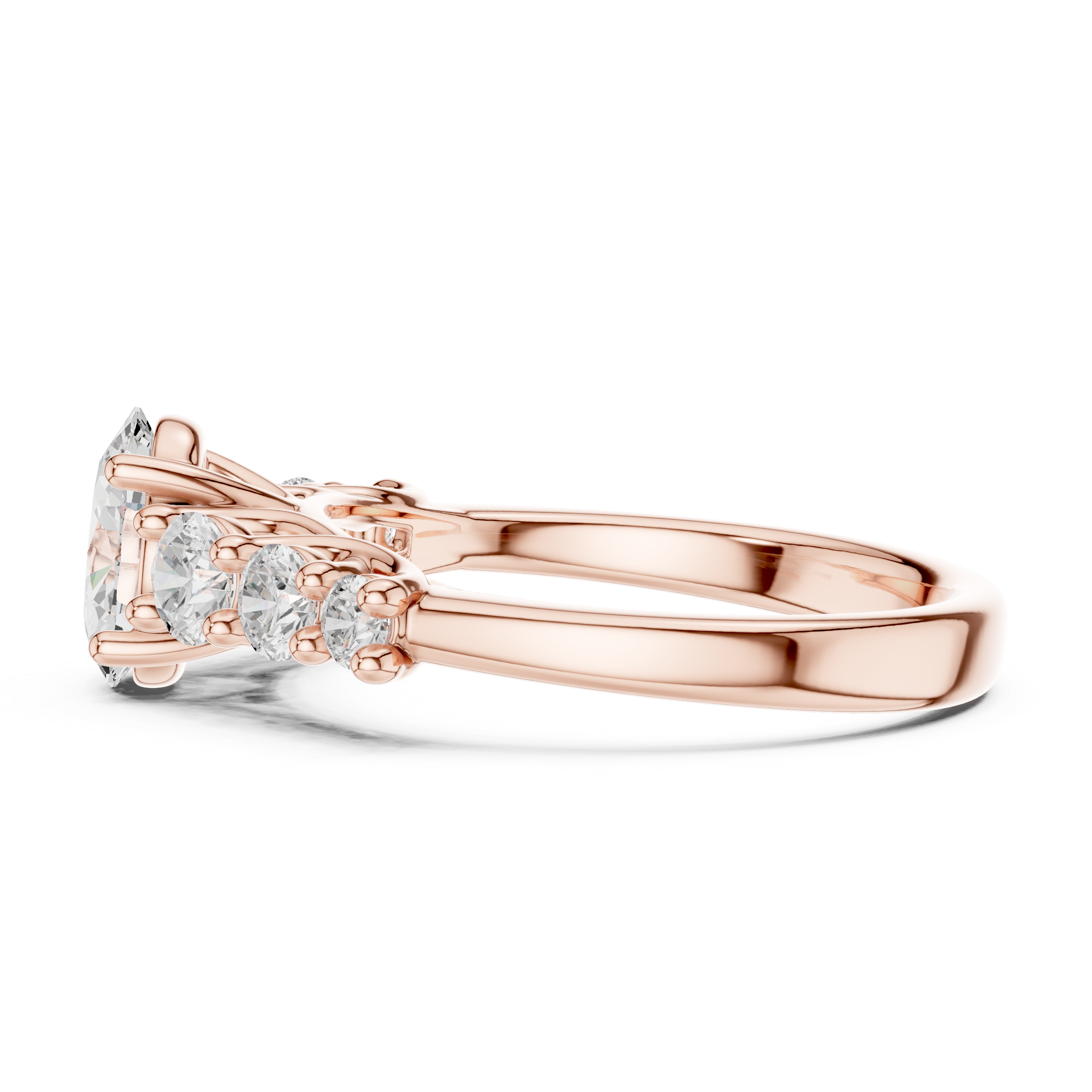 Kiara Princess Cut Pave Lab Grown Diamond Ring