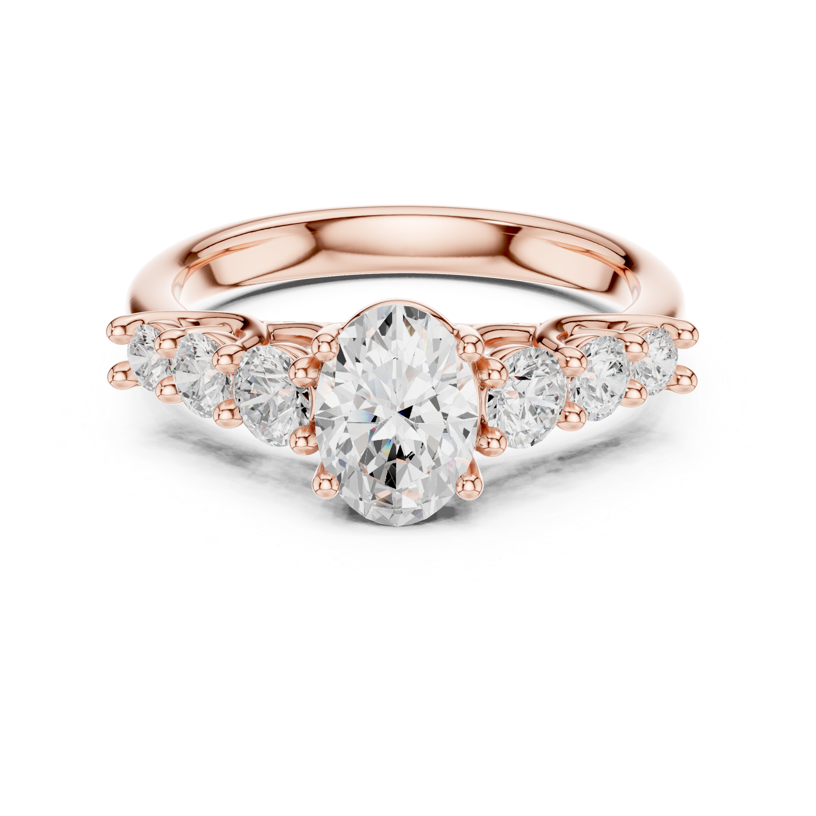Kiara Princess Cut Pave Lab Grown Diamond Ring