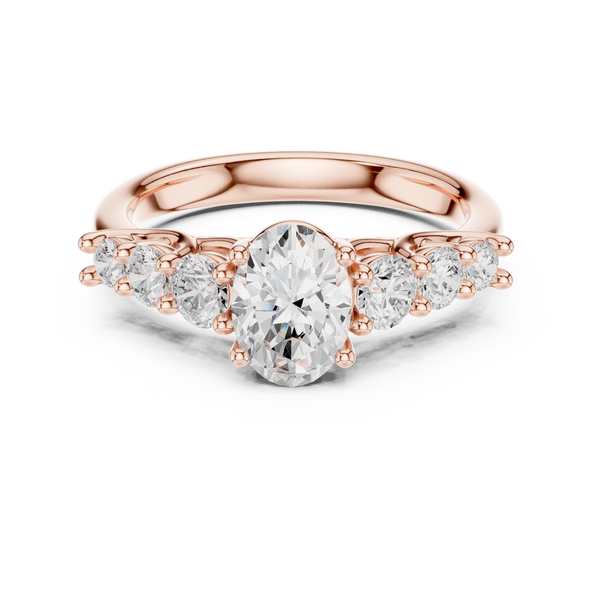Kiara Princess Cut Pave Lab Grown Diamond Ring