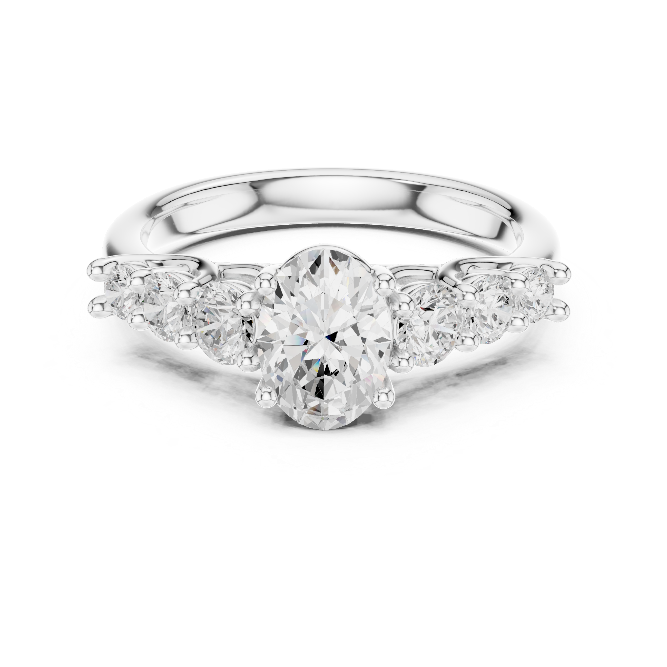 Kiara Princess Cut Pave Lab Grown Diamond Ring