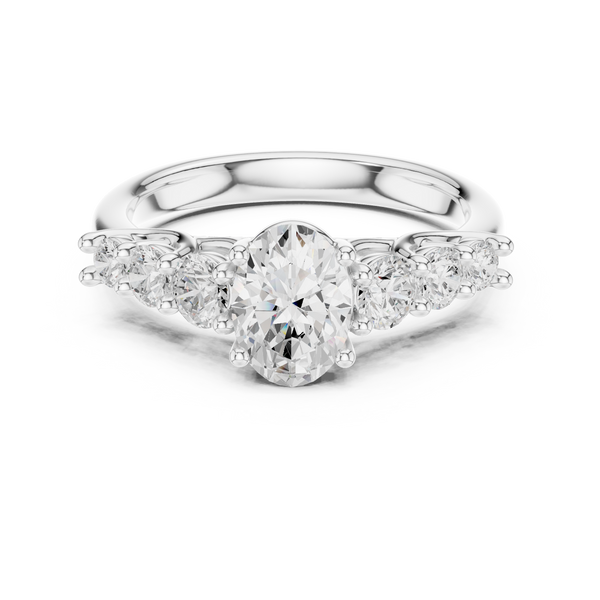 Kiara Princess Cut Pave Lab Grown Diamond Ring