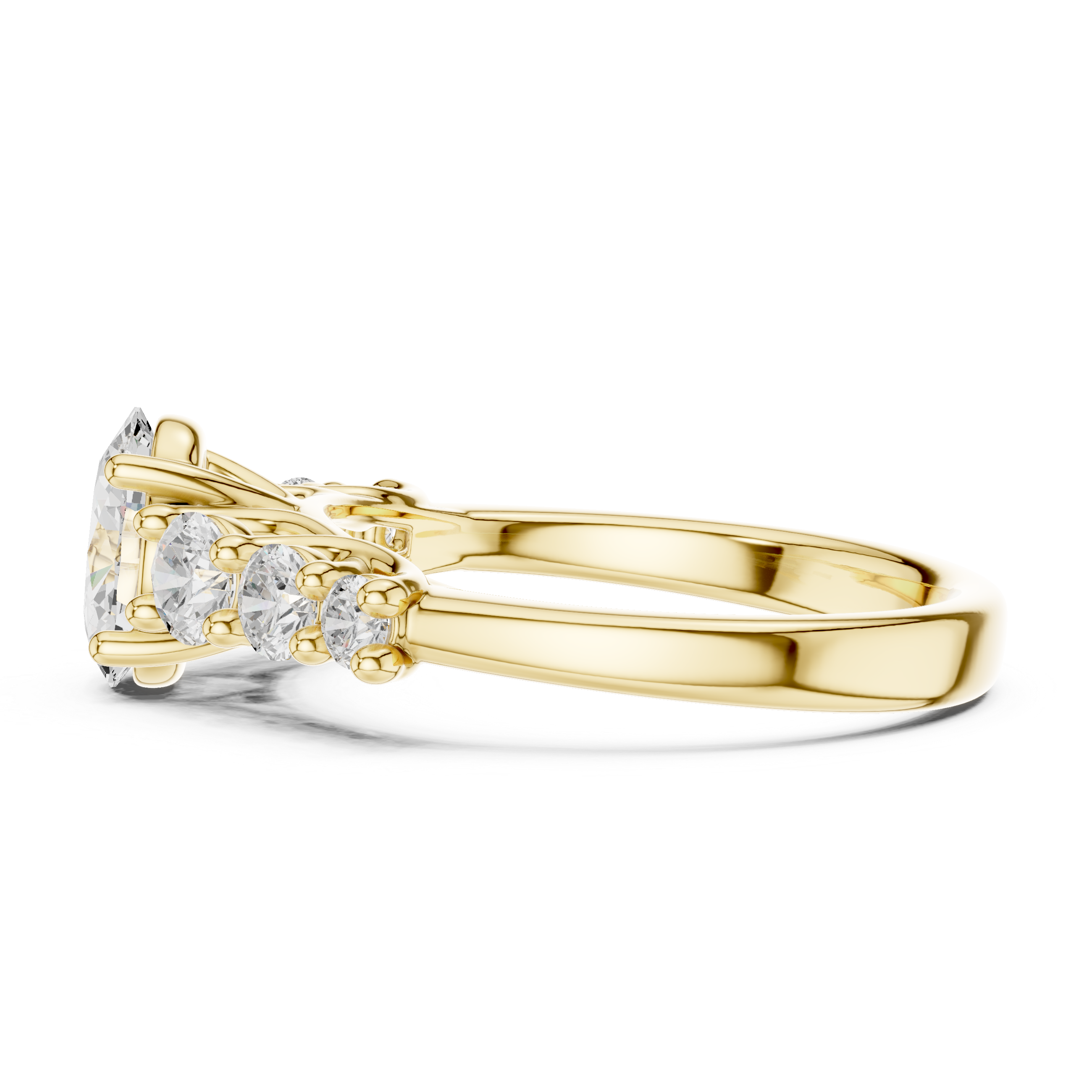 Kiara Princess Cut Pave Lab Grown Diamond Ring