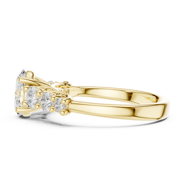 Kiara Princess Cut Pave Lab Grown Diamond Ring