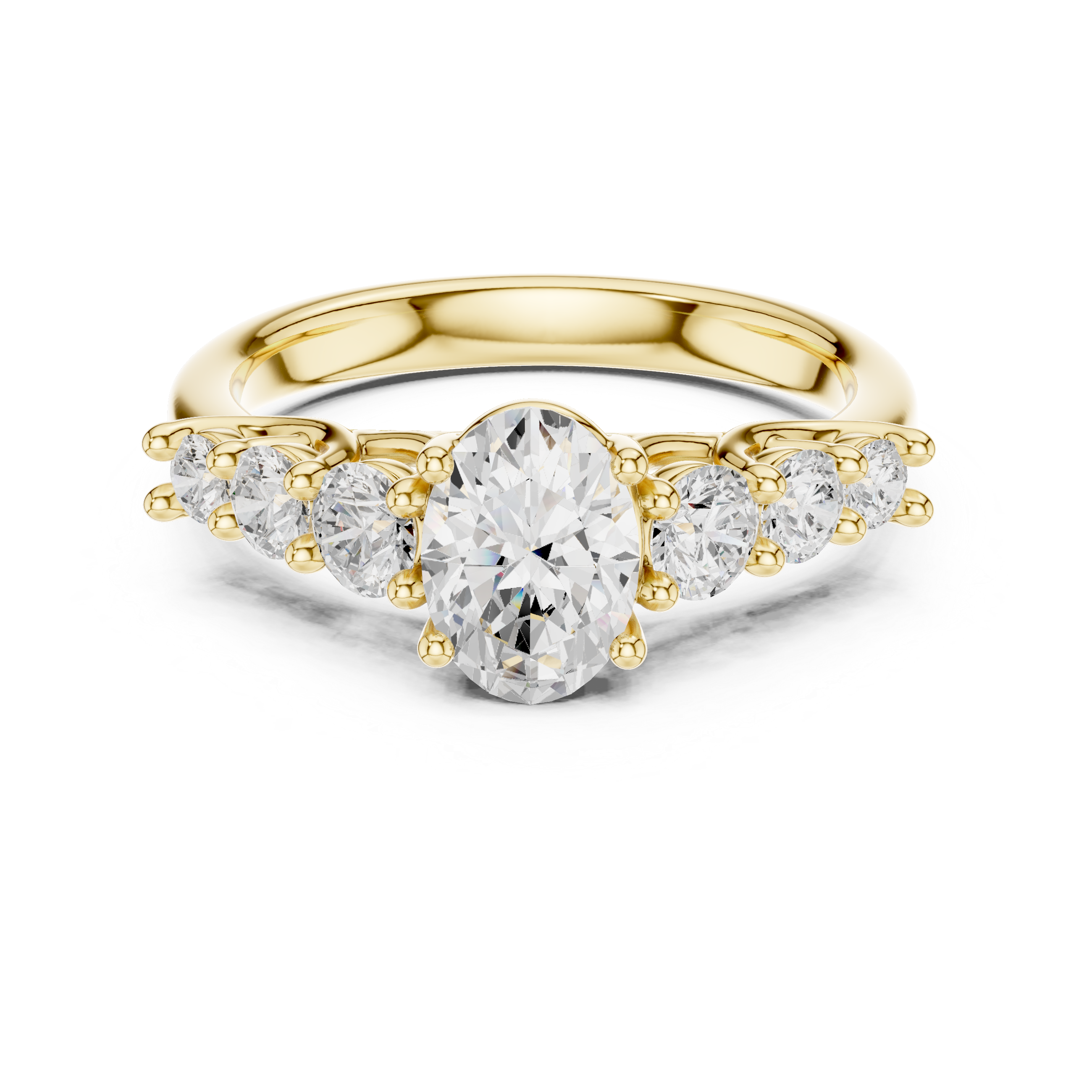 Kiara Princess Cut Pave Lab Grown Diamond Ring