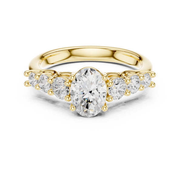 Kiara Princess Cut Pave Lab Grown Diamond Ring