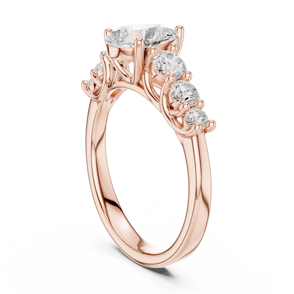 Lyra Petite Tapered Band Lab Grown Diamond Ring