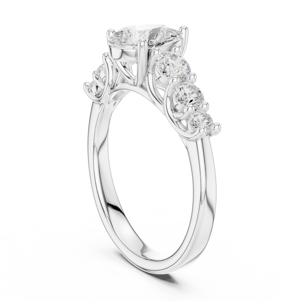 Lyra Petite Tapered Band Lab Grown Diamond Ring