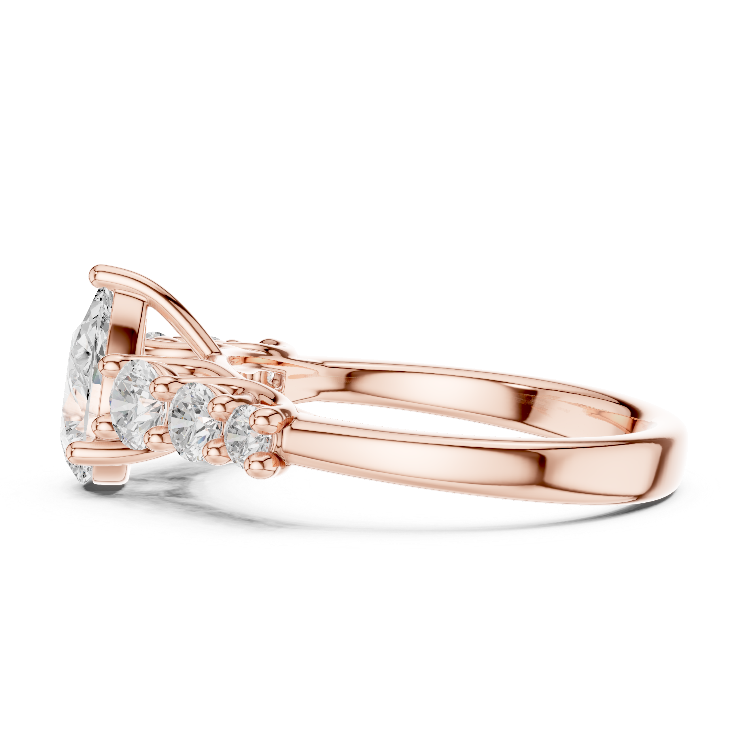 Lyra Petite Tapered Band Lab Grown Diamond Ring